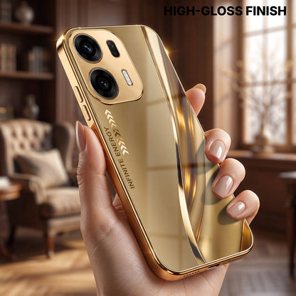 Oppo K14 Plus 5G Luxury Infinity Energy Gold Electroplated Glass Phone Case