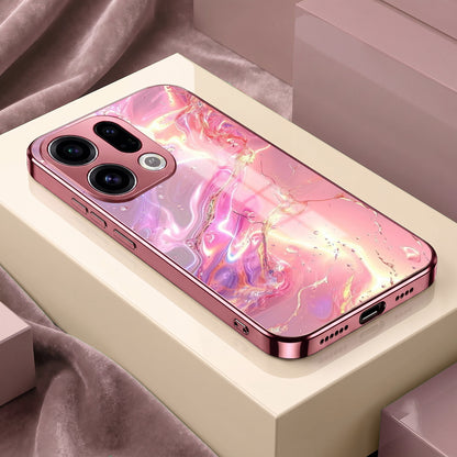 Oppo Find X9 5G Pearl Aurora Pink Electroplated Glass Phone Back Case