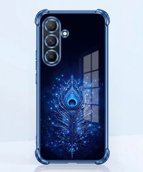 Samsung Galaxy A56 5G Premium Peacock Feather Airbags Printed Back Case