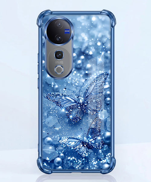 Vivo V40 Pro 5G Butterfly Airbags Printed Back Case