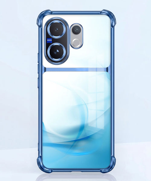 Vivo V60 5G Crystal Blue Dual-Tone Transparent Airbags Case