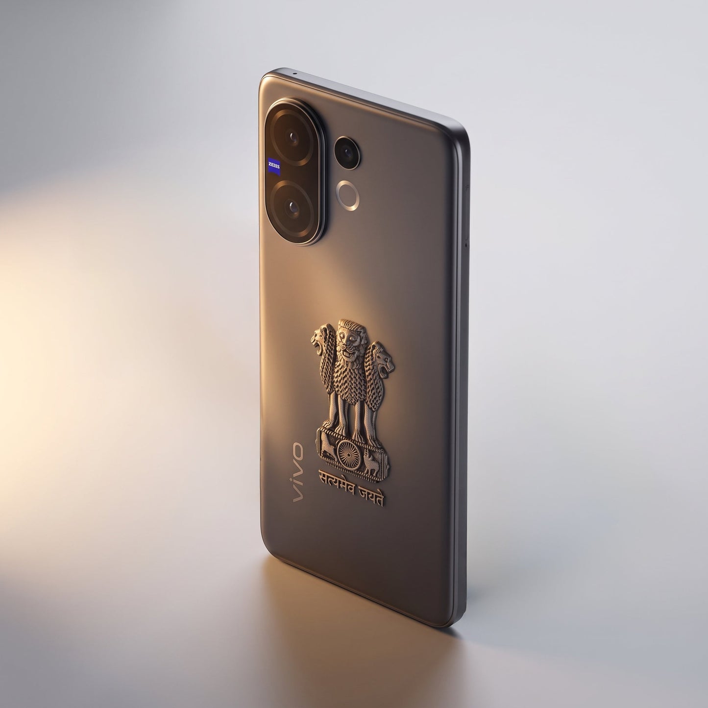 Vivo V60 5G Compatible Satyamev Jayate 3D Metal Emblem Sticker