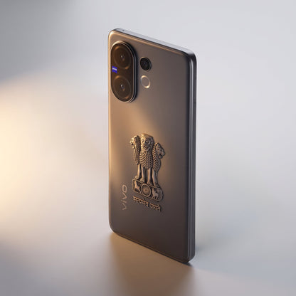 Vivo V60 5G Compatible Satyamev Jayate 3D Metal Emblem Sticker