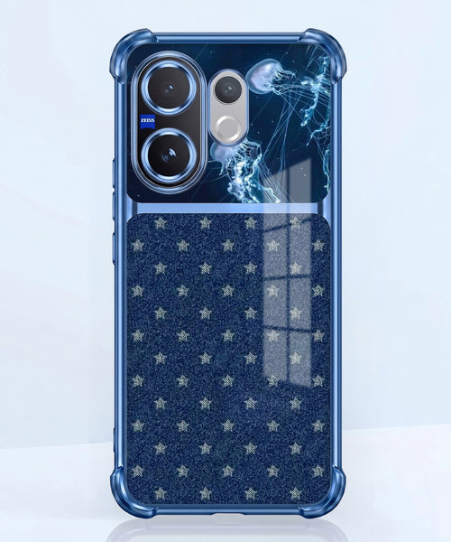 Vivo V60 5G Galaxy Stars Dual-Tone Transparent Airbags Case