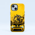 iPhone 15 5G Yellow Transformers Car Protective Case