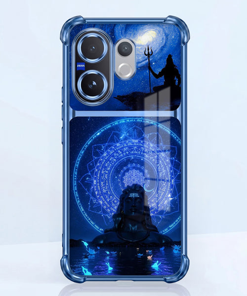 Vivo V60 5G Adiyogi Dual-Tone Transparent Airbags Case