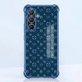 Samsung Galaxy A36 5G Luxury Monogram Blue Airbags Printed Back Case