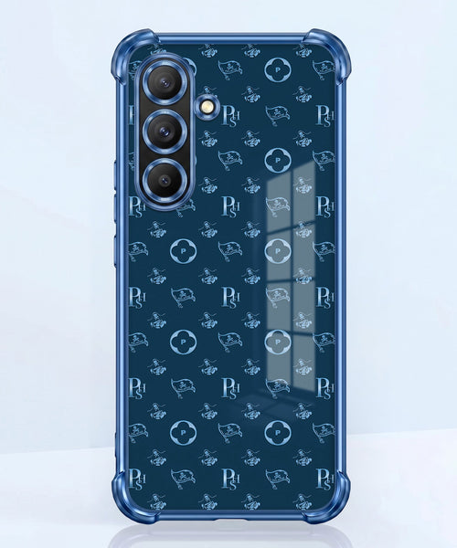 Samsung Galaxy A36 5G Luxury Monogram Blue Airbags Printed Back Case