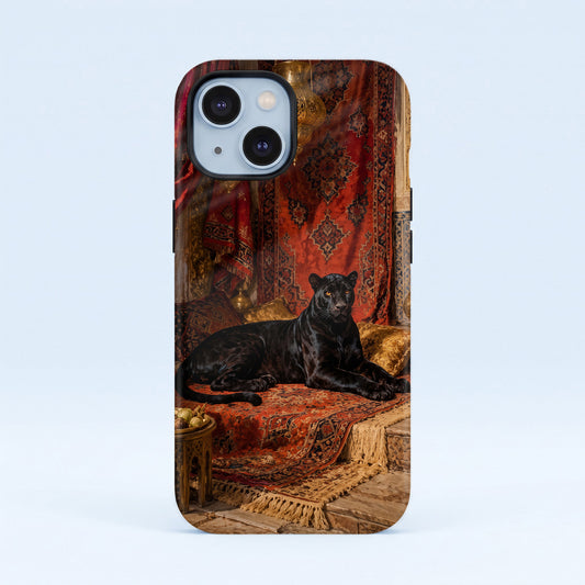 iPhone 15 5G Royal Black Panther Protective Case