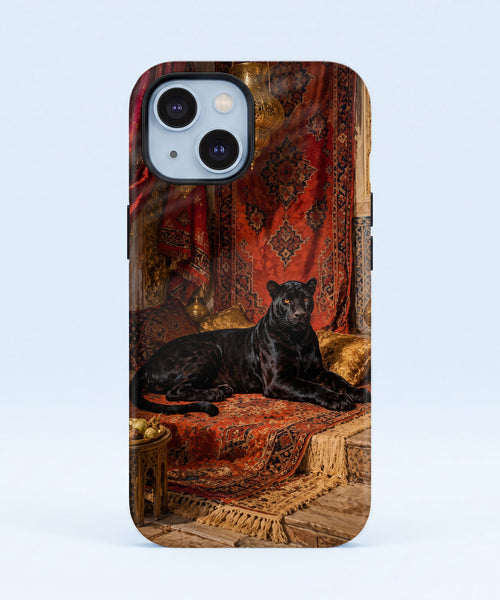 iPhone 15 5G Royal Black Panther Protective Case