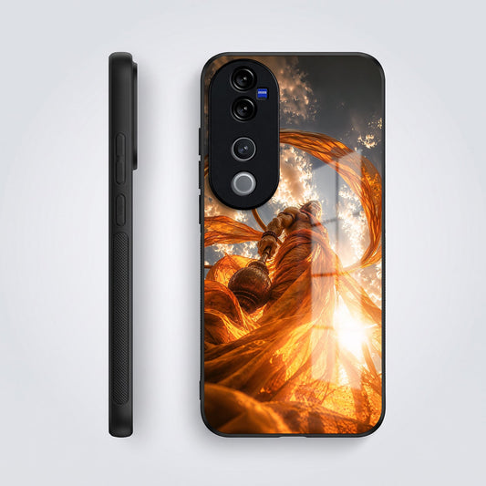 Vivo V40 Pro 5G Divine Hanuman Acrylic Glass Back Case