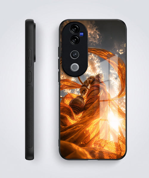 Vivo V40 Pro 5G Divine Hanuman Acrylic Glass Back Case