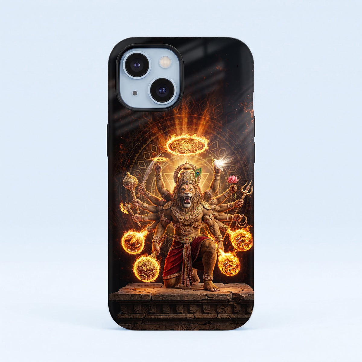 iPhone 15 5G Lord Narasimha Protective Case
