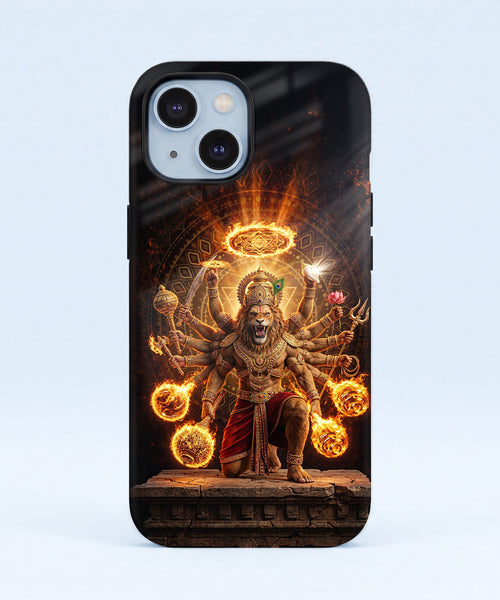 iPhone 15 5G Lord Narasimha Protective Case