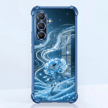 Samsung Galaxy A56 5G Blue Rose Airbags Printed Back Case