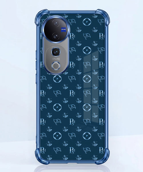 Vivo V40 Pro 5G Luxury Monogram Blue Airbags Printed Back Case