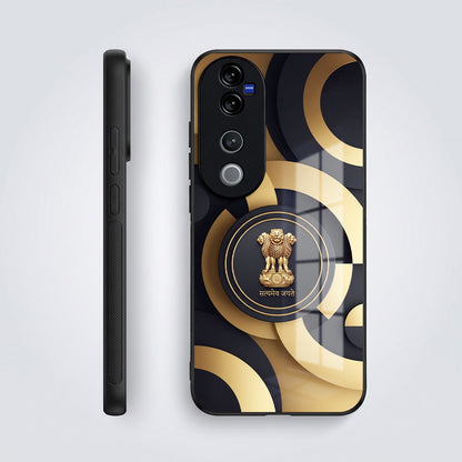 Vivo V40 Pro 5G Royal Emblem Acrylic Glass Back Case