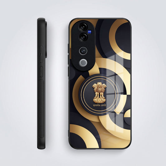Vivo V40 Pro 5G Royal Emblem Acrylic Glass Back Case