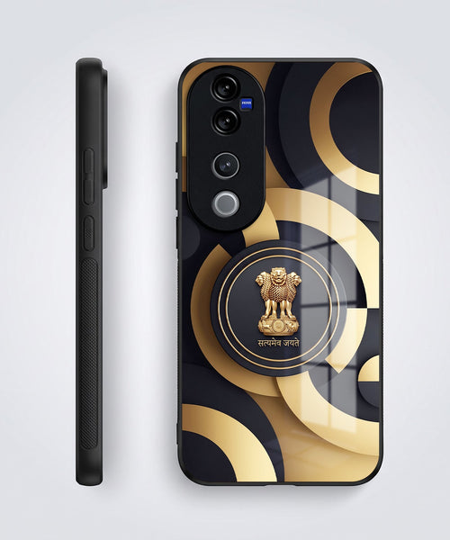 Vivo V40 Pro 5G Royal Emblem Acrylic Glass Back Case