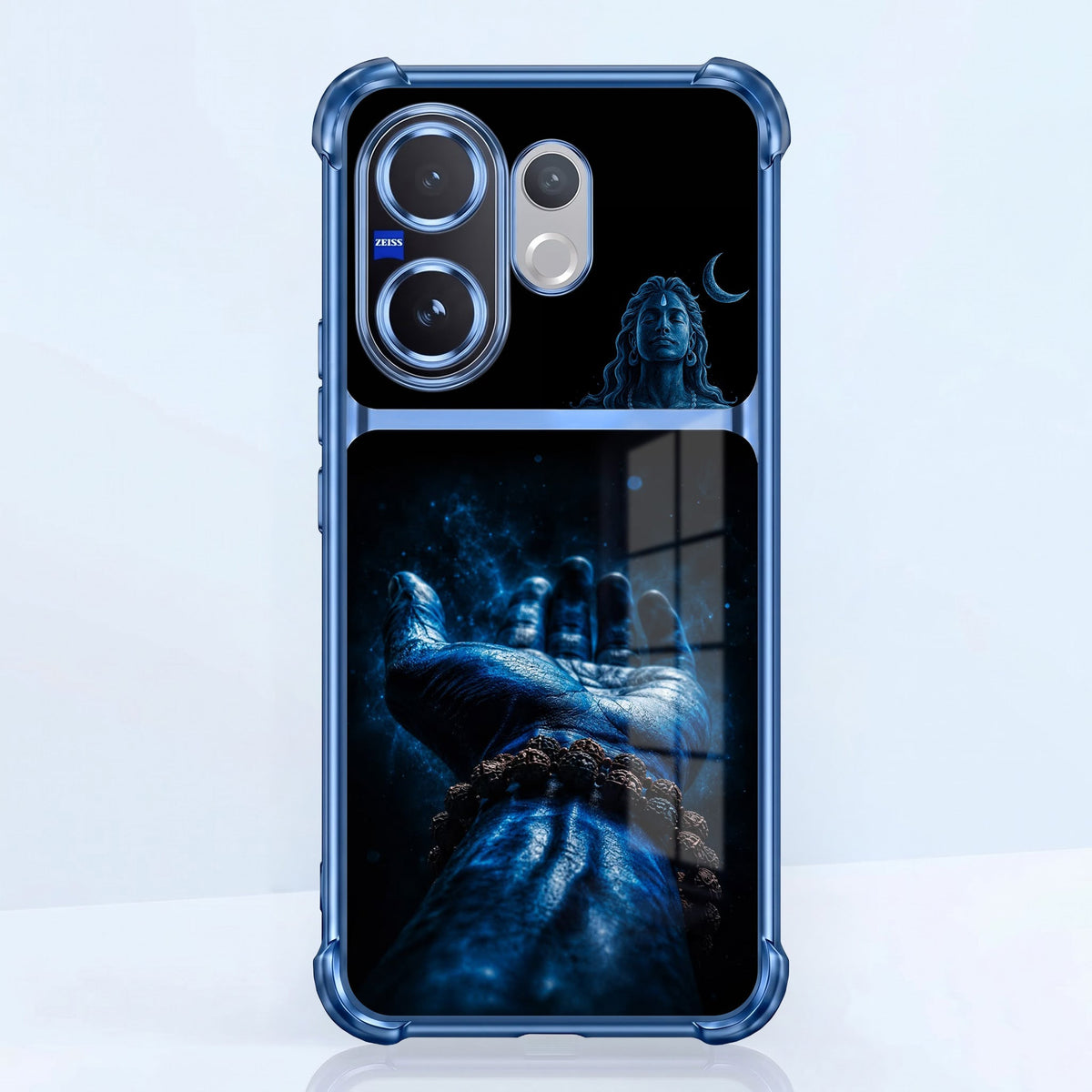 Vivo V60 5G Mahadev Divine Touch Dual-Tone Transparent Airbags Case