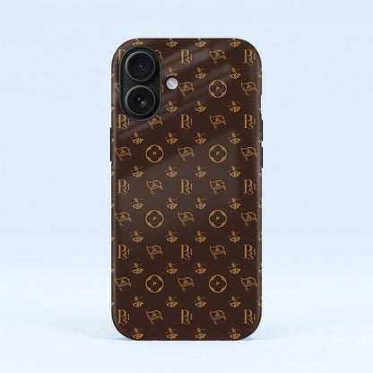 iPhone 16 5G Luxury Monogram Brown Protective Case