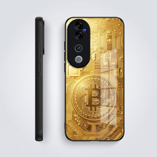 Vivo V40 Pro 5G Bitcoin Acrylic Glass Back Case