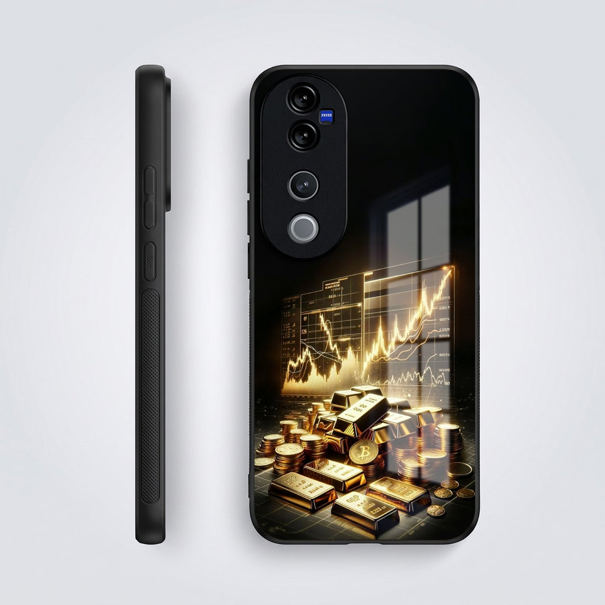 Vivo V40 Pro 5G Luxury Wealth Trader Acrylic Glass Back Case
