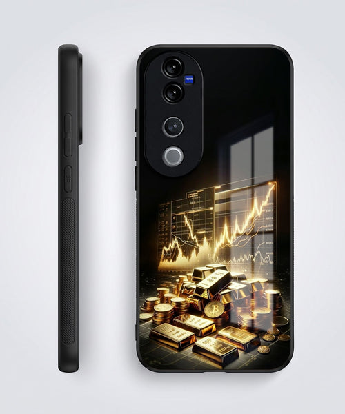 Vivo V40 Pro 5G Luxury Wealth Trader Acrylic Glass Back Case