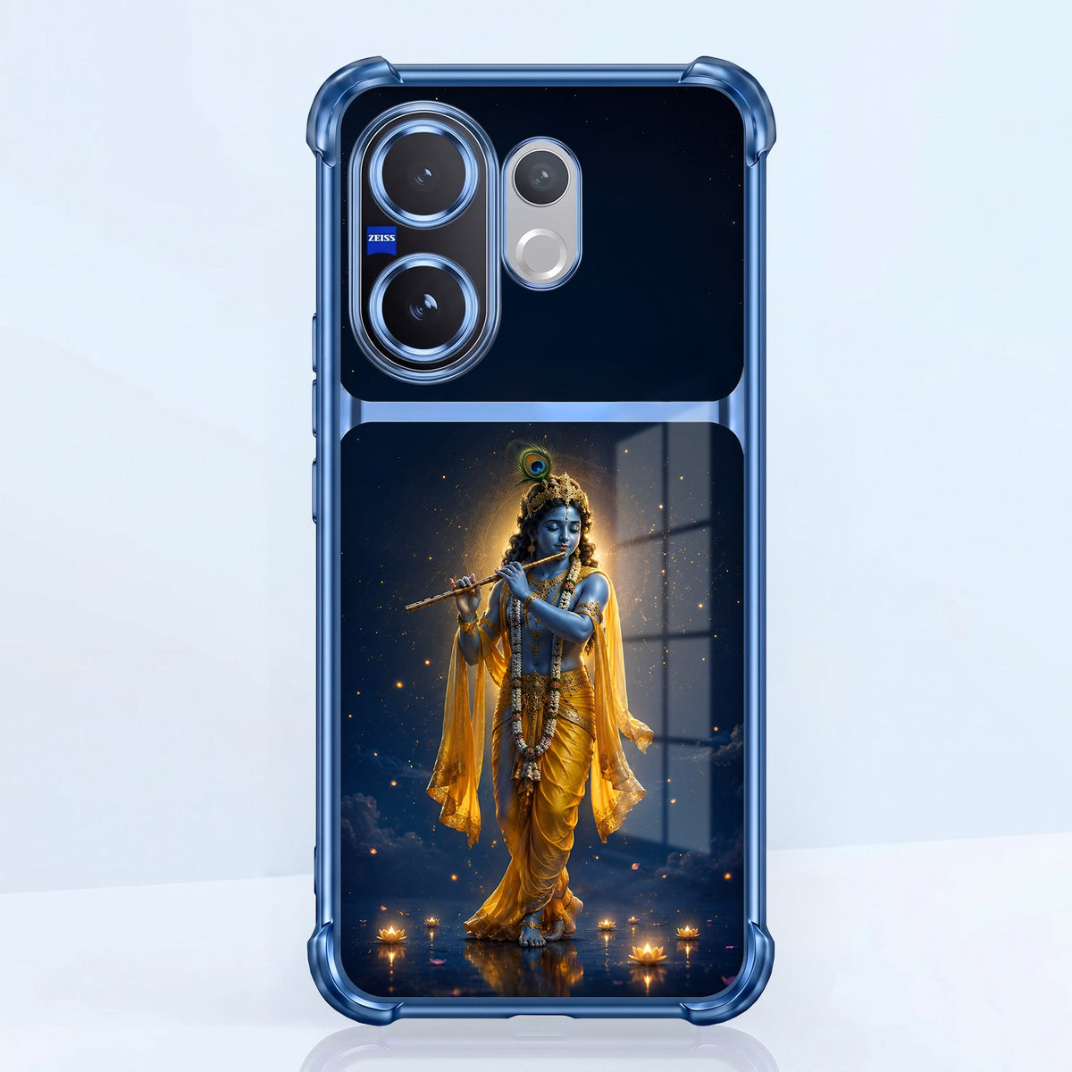 Vivo V60 5G Divine Krishna Dual-Tone Transparent Airbags Case