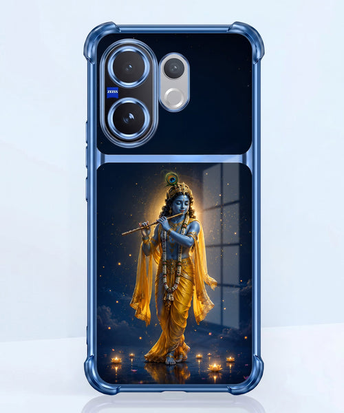 Vivo V60 5G Divine Krishna Dual-Tone Transparent Airbags Case