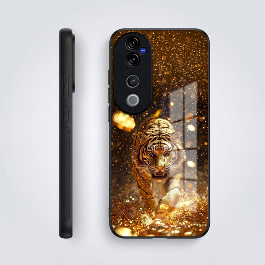 Vivo V40 Pro 5G Luxury Tiger Acrylic Glass Back Case