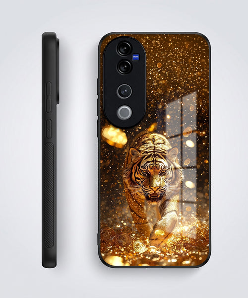 Vivo V40 Pro 5G Luxury Tiger Acrylic Glass Back Case