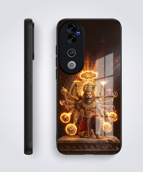 Vivo V40 Pro 5G Lord Narasimha Acrylic Glass Back Case