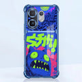 Vivo V60 5G Neon Monster Dual-Tone Transparent Airbags Case