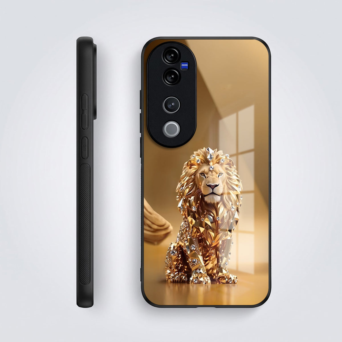 Vivo V40 Pro 5G Luxury Lion Acrylic Glass Back Case