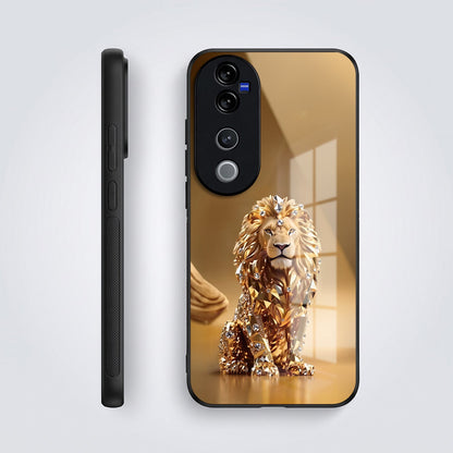 Vivo V40 Pro 5G Luxury Lion Acrylic Glass Back Case