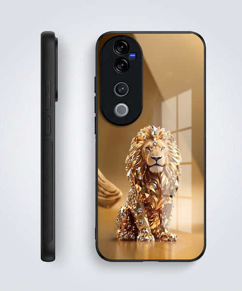 Vivo V40 Pro 5G Luxury Lion Acrylic Glass Back Case