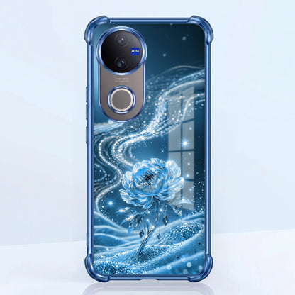 Vivo V50 5G Blue Rose Airbags Printed Back Case