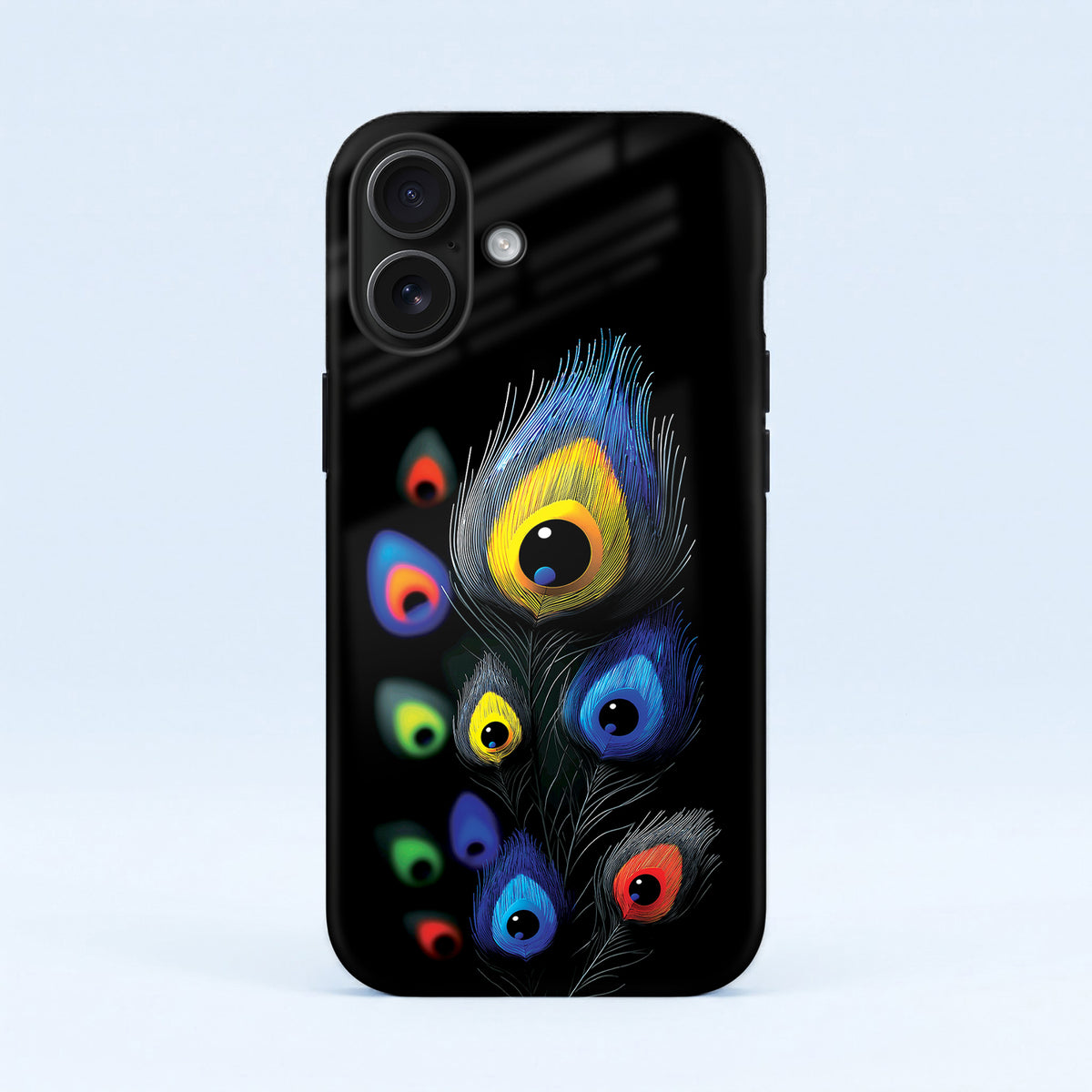 iPhone 16 5G Multi-Feather Peacock Protective Case
