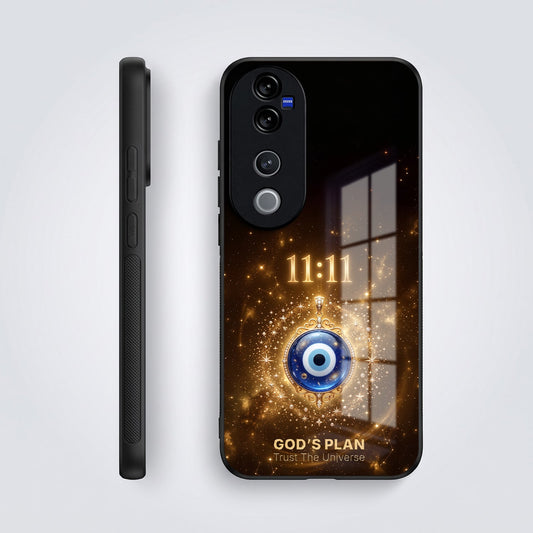 Vivo V40 Pro 5G God’s Plan Evil Eye Acrylic Glass Back Case