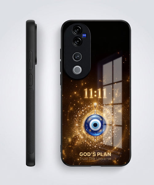 Vivo V40 Pro 5G God’s Plan Evil Eye Acrylic Glass Back Case