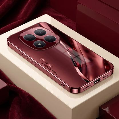 Redmi Note 15 Pro Plus 5G Infinity Energy Burgundy Electroplated Glass Back Case