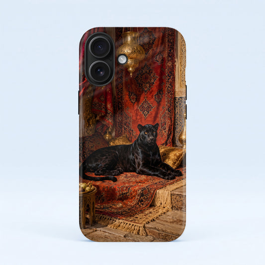 iPhone 16 5G Royal Black Panther Protective Case