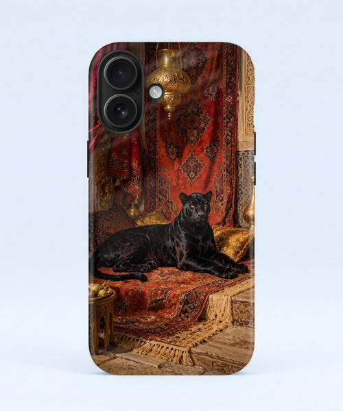 iPhone 16 5G Royal Black Panther Protective Case