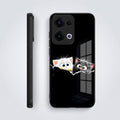Oppo Reno 13 5G Premium Acrylic Shockproof Glass Back Case (Cute Paws)