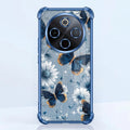 Vivo T4 5G Blue Butterfly Floral Airbags Printed Back Case