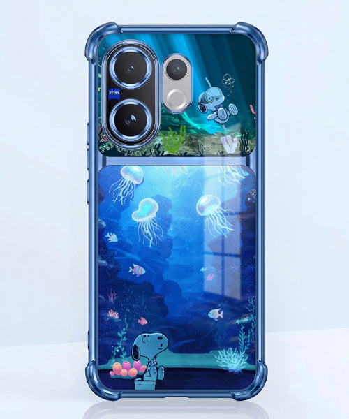 Vivo V60 5G Mystic Jellyfish Dual-Tone Transparent Airbags Case