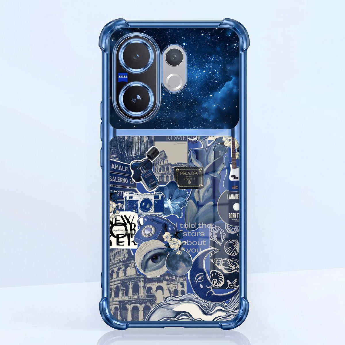 Vivo V60 5G Cosmic Vintage Dual-Tone Transparent Airbags Case