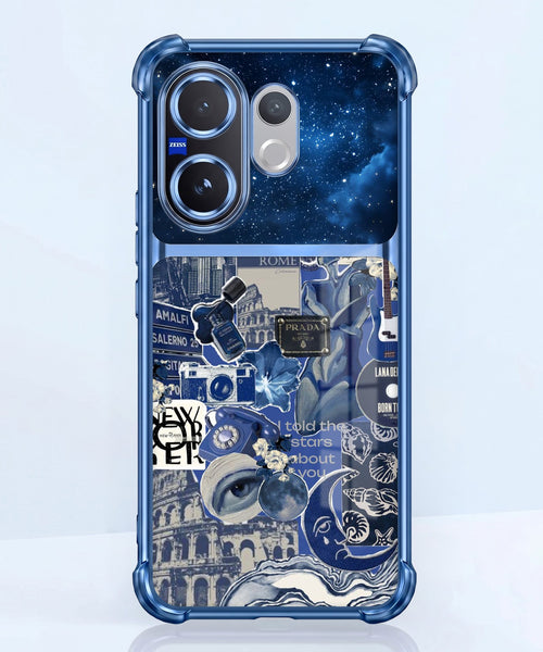 Vivo V60 5G Cosmic Vintage Dual-Tone Transparent Airbags Case
