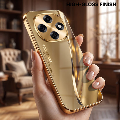 OPPO F31 Pro 5G Luxury Infinity Energy Gold Electroplated Glass Phone Case